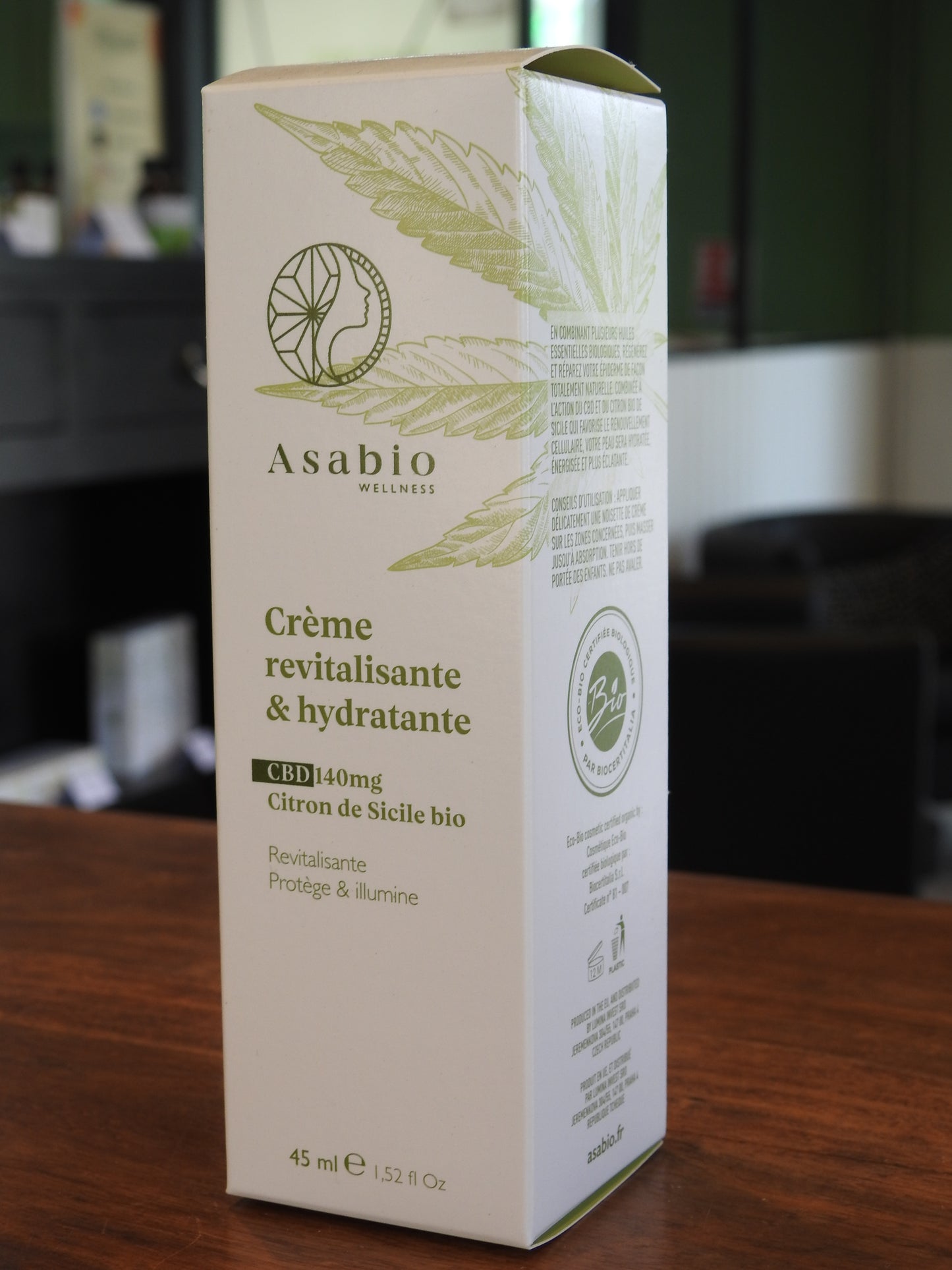 Crème revitalisante & hydratante Asabio
