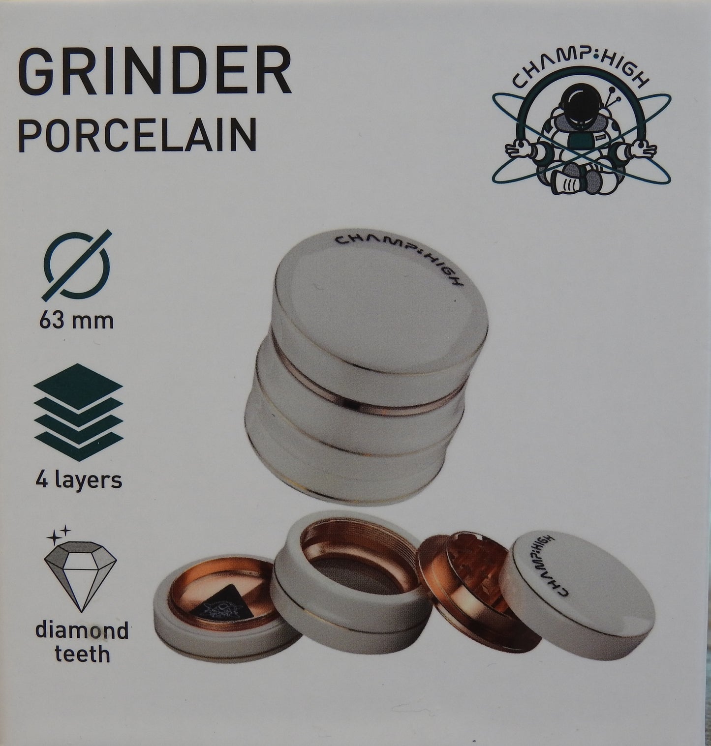 Grinder Premium en porcelaine ChampHigh